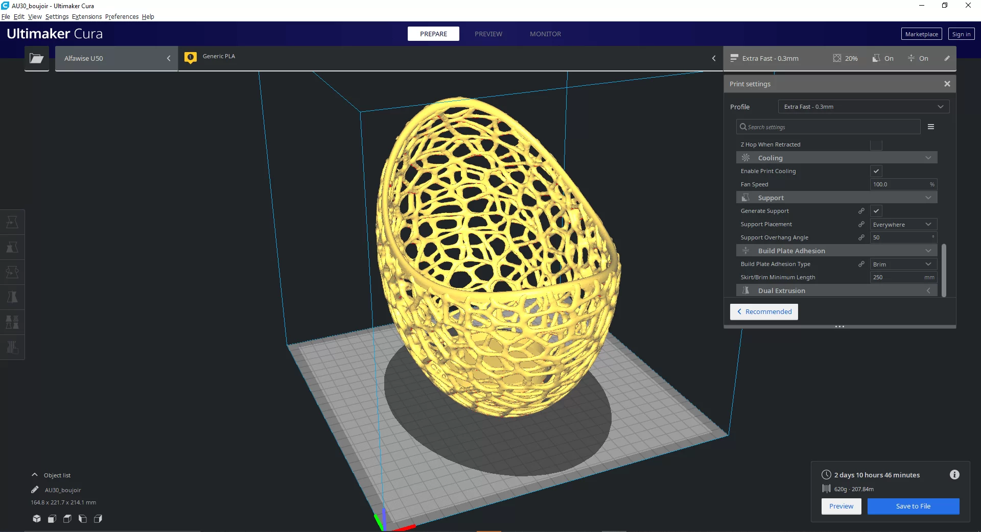Pour une Imprimante 3D, Bougeoir à réaliser